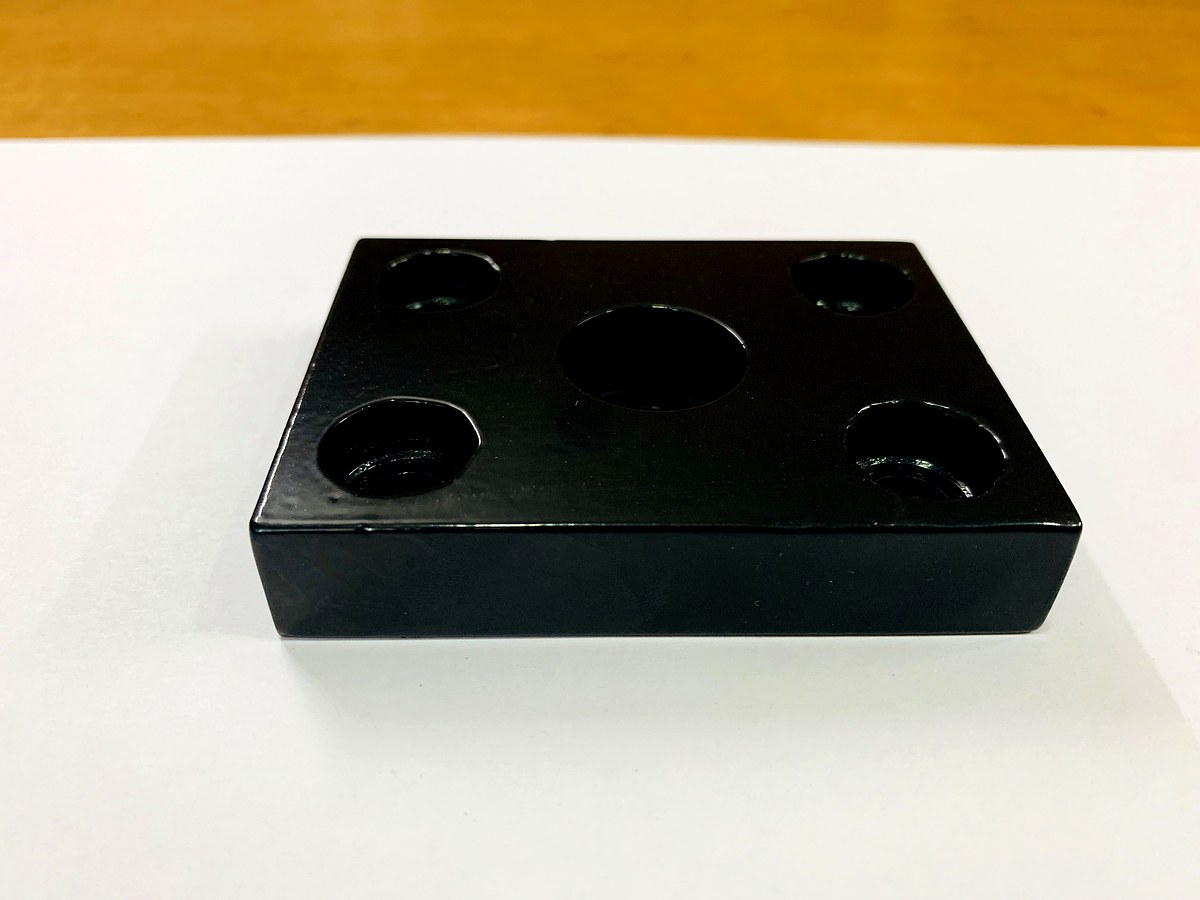 Brass cube threaded holes CNC India
